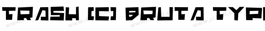 Trash (c) Bruta Type字体转换